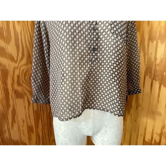 American Eagle Outfitters Shirt Top Button Front Floral Long Sleeve XS - Picture 4 of 8